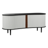 Audacious fa kabinet fekete kerettel 67x160