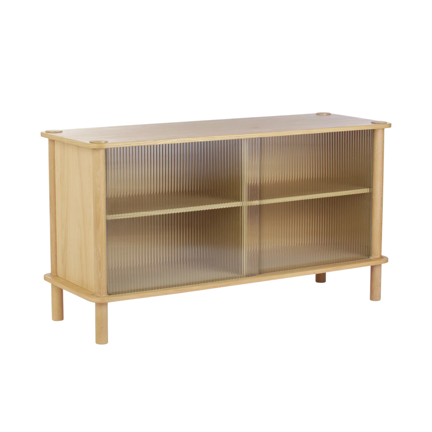 Italic fa kabinet üveg ajtókkal