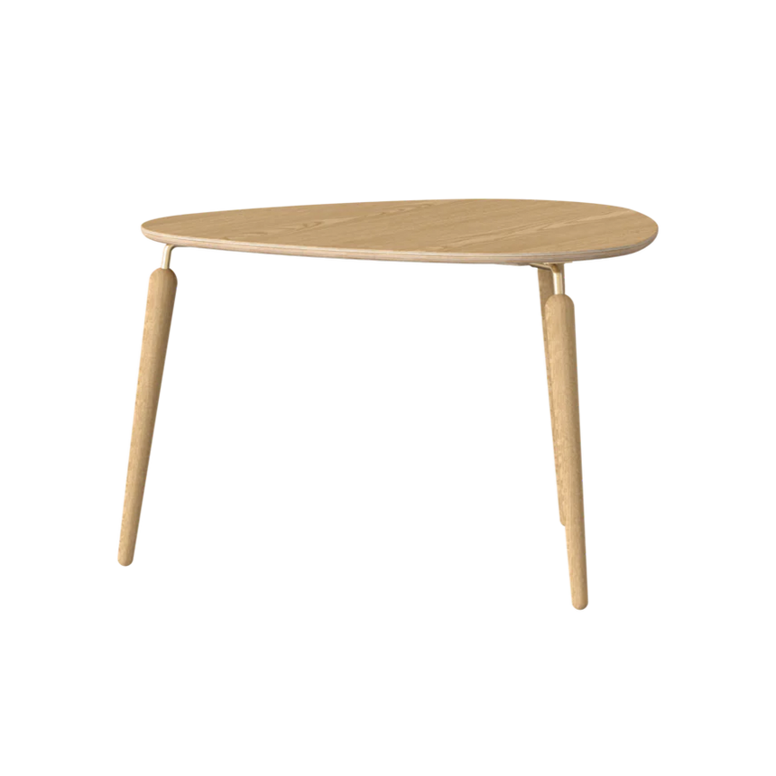 Hang Out fa dohányzóasztal arany kerettel