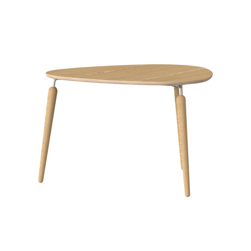 Hang Out fa dohányzóasztal ezüst kerettel