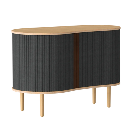 The Conversation Piece fabric armchair with natural frame