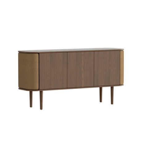 Treasures fa kabinet sötétbarna kerettel 75×150