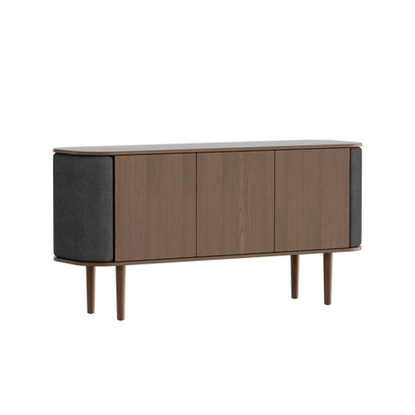 Treasures fa kabinet sötétbarna kerettel 75×150