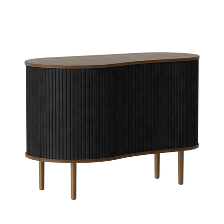 The Conversation Piece fabric armchair with natural frame
