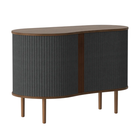The Conversation Piece fabric armchair with natural frame
