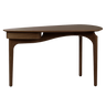 The Conversation Piece fabric armchair with natural frame