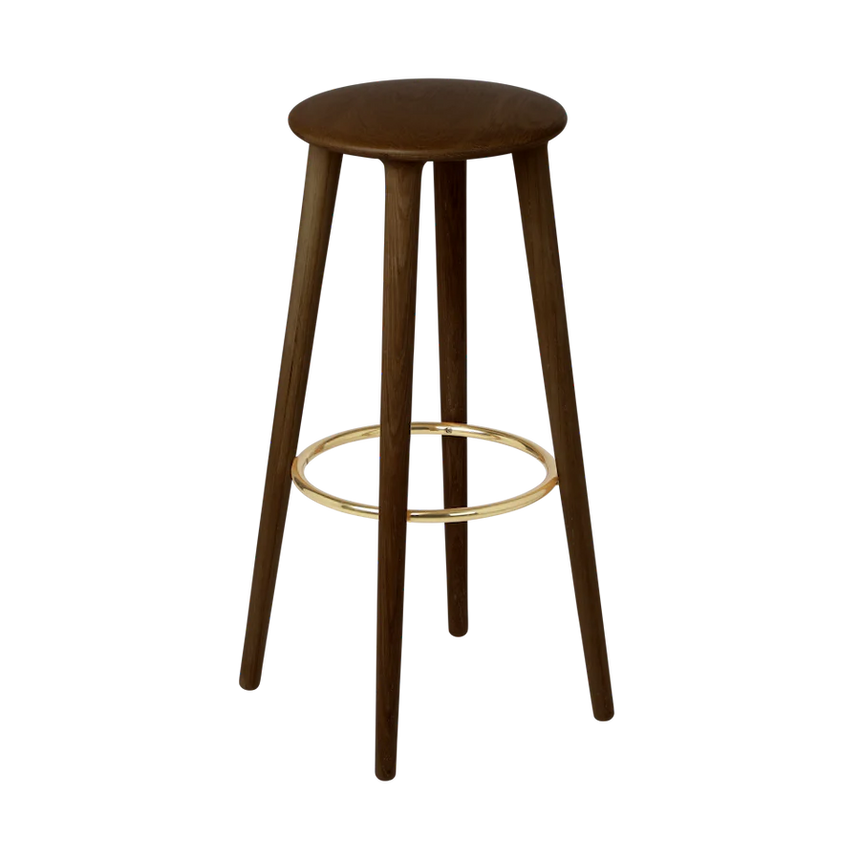 The Conversation Piece fabric armchair with natural frame