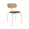 Curious fa szék szövet párnával réz lábbal
