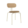 Curious fa szék szövet párnával réz lábbal