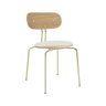 Curious fa szék plüss párnával réz lábbal