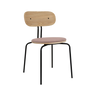 Curious fa szék szövet párnával fekete lábbal