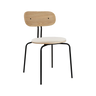 Curious fa szék plüss párnával fekete lábbal