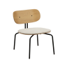 Curious fa fotel plüss párnával fekete lábbal