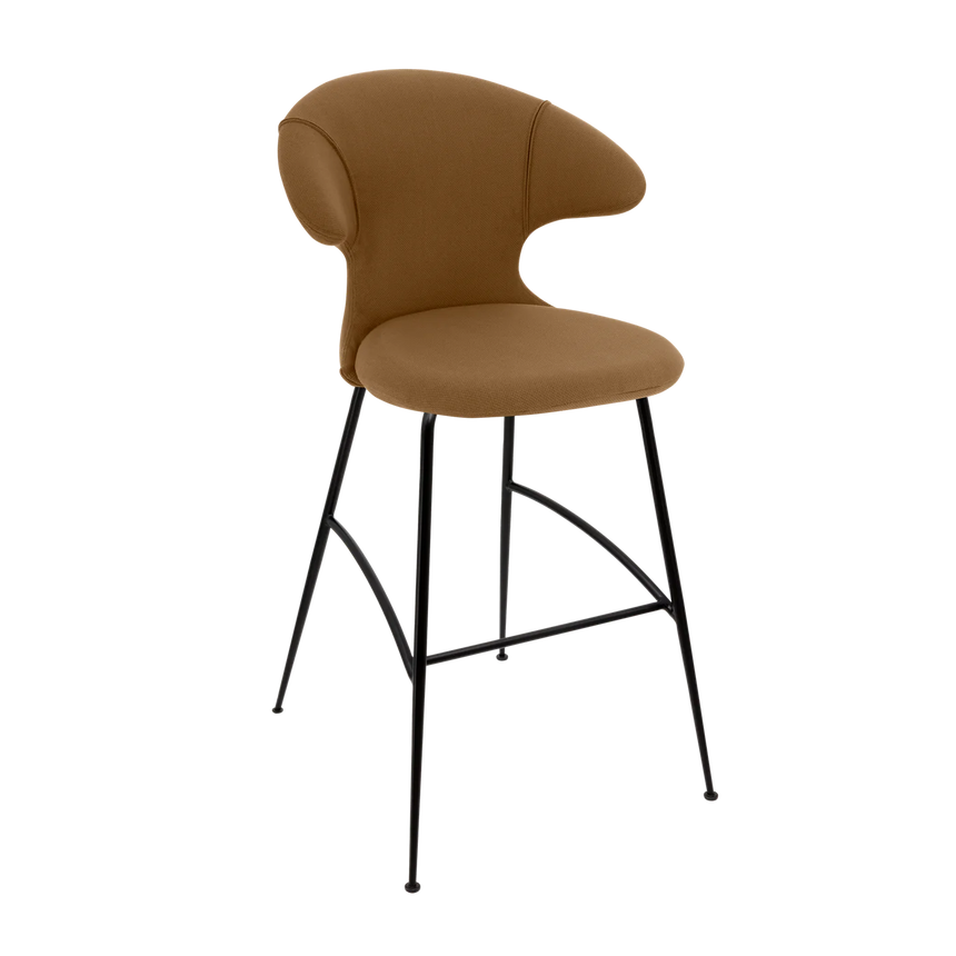 The Conversation Piece fabric armchair with natural frame