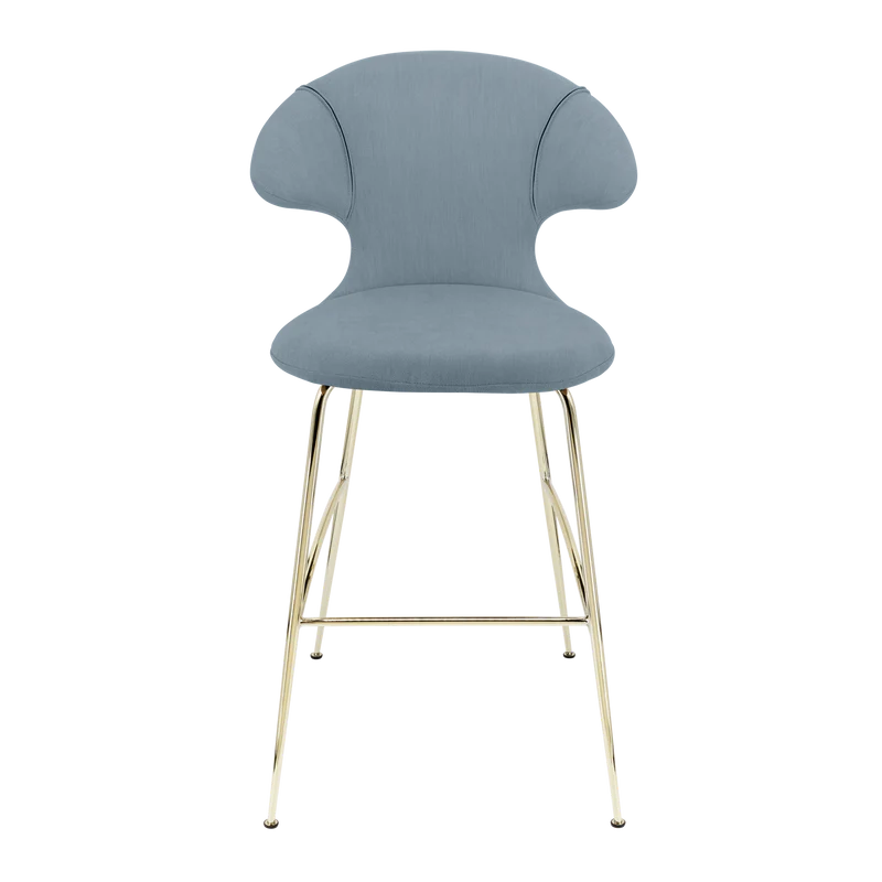 The Conversation Piece fabric armchair with natural frame