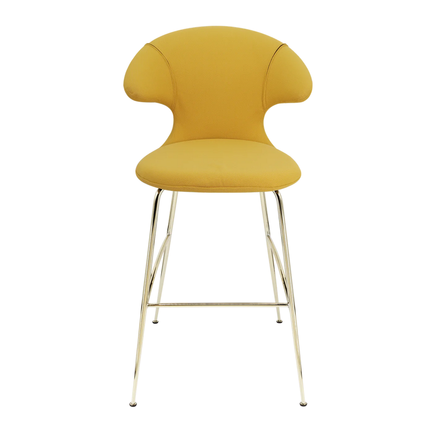 The Conversation Piece fabric armchair with natural frame
