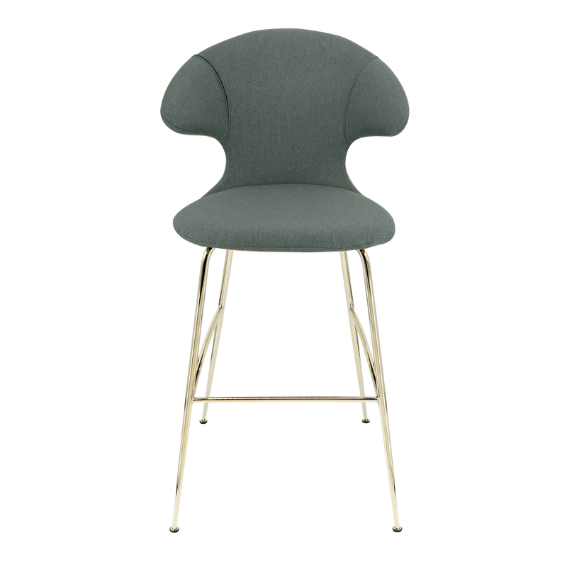The Conversation Piece fabric armchair with natural frame
