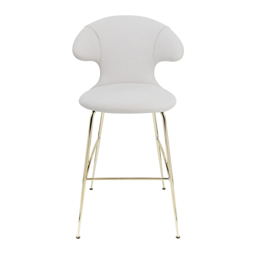 The Conversation Piece fabric armchair with natural frame