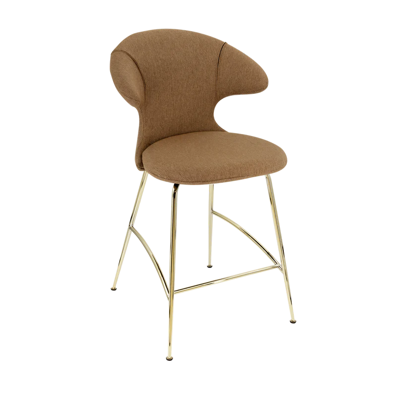 The Conversation Piece fabric armchair with natural frame