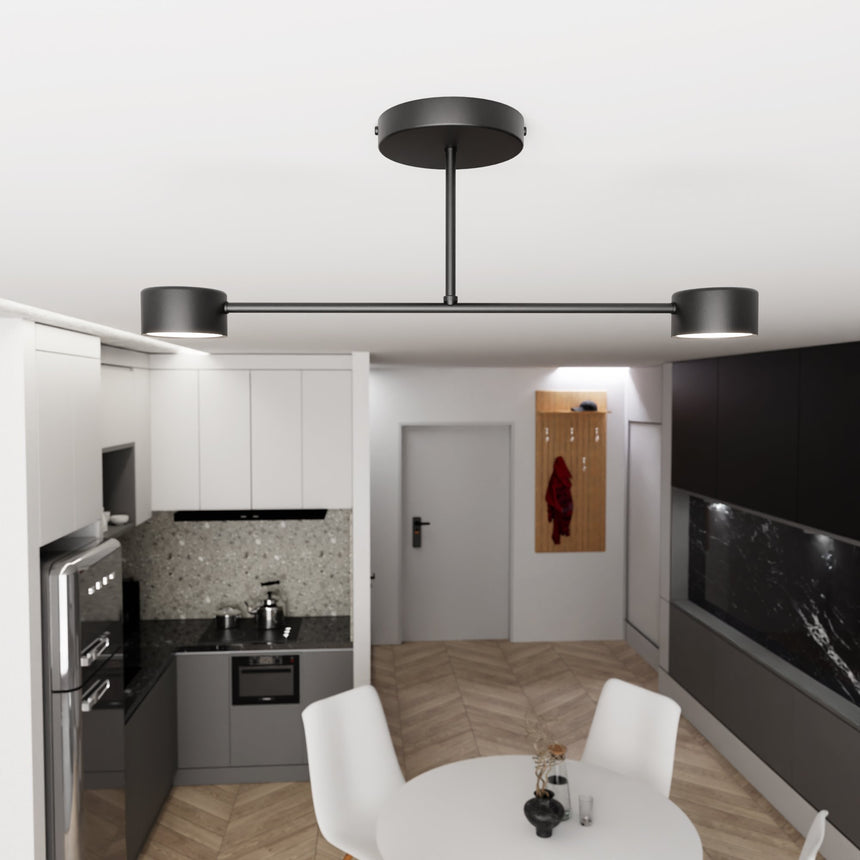 Halo 2 metal ceiling lamp