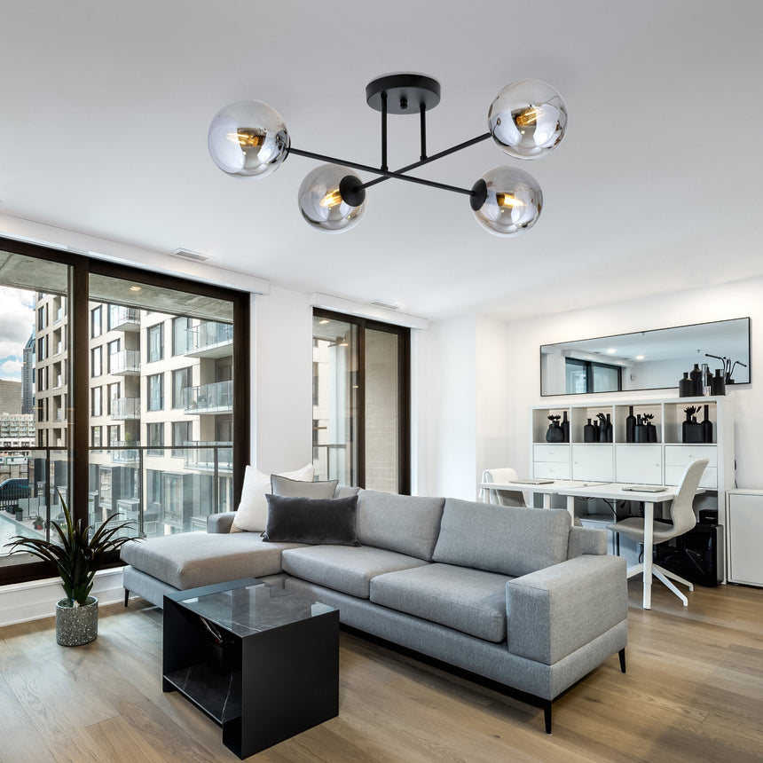 Roma 4 BL metal ceiling lamp