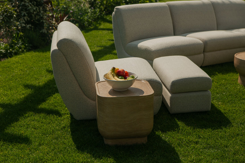 Sense fabric footstool