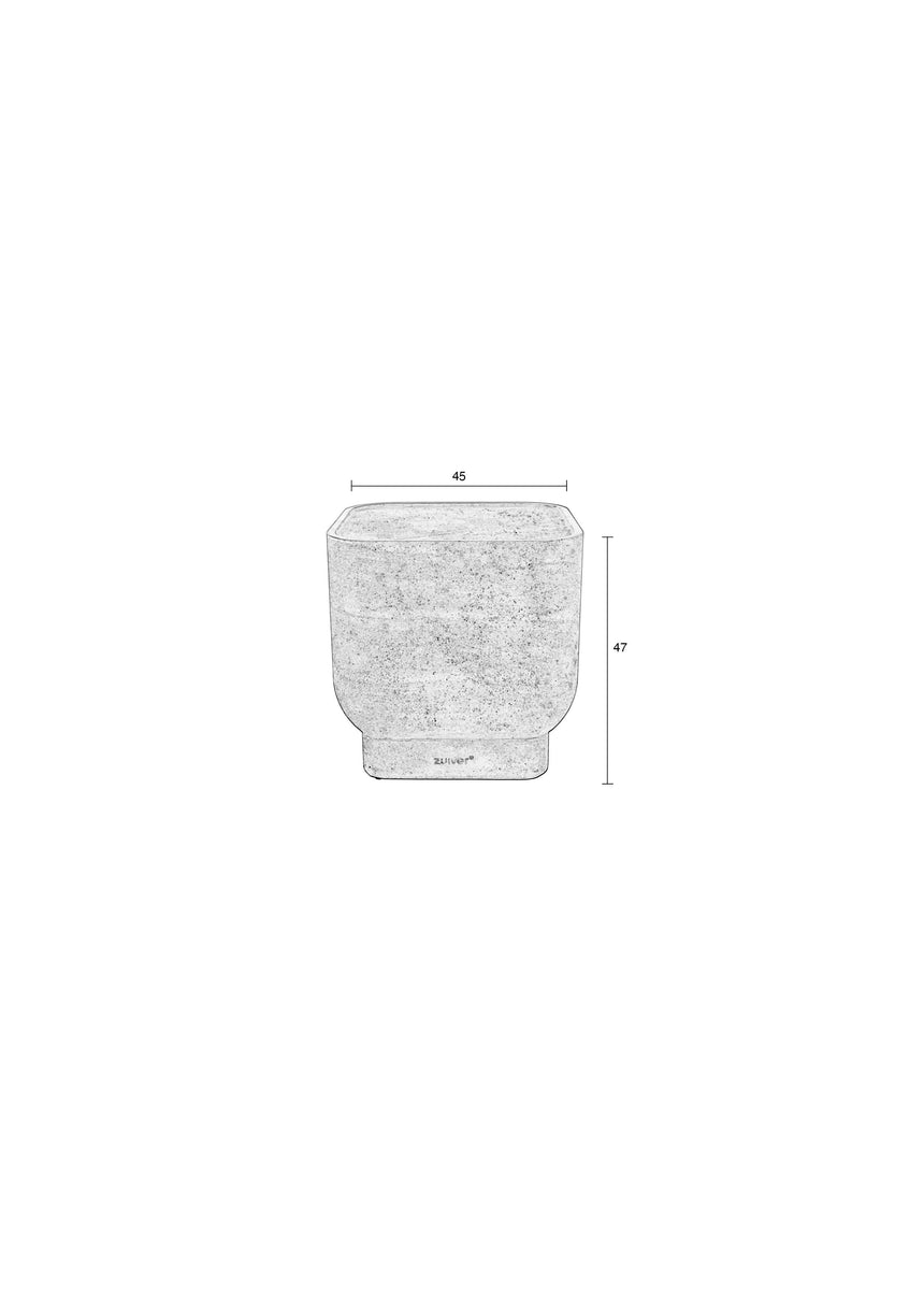 Noble beton lerakóasztal 45x45