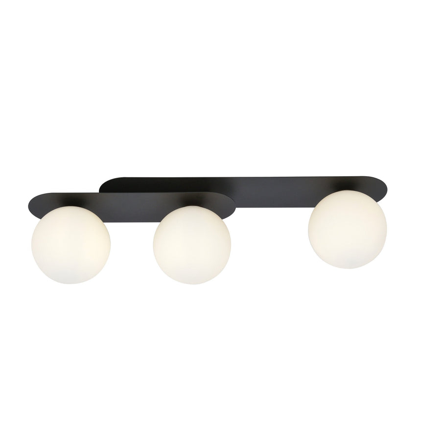 Plaza 3 BL Opal glass ceiling lamp