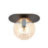 Plaza 1 BL glass ceiling lamp