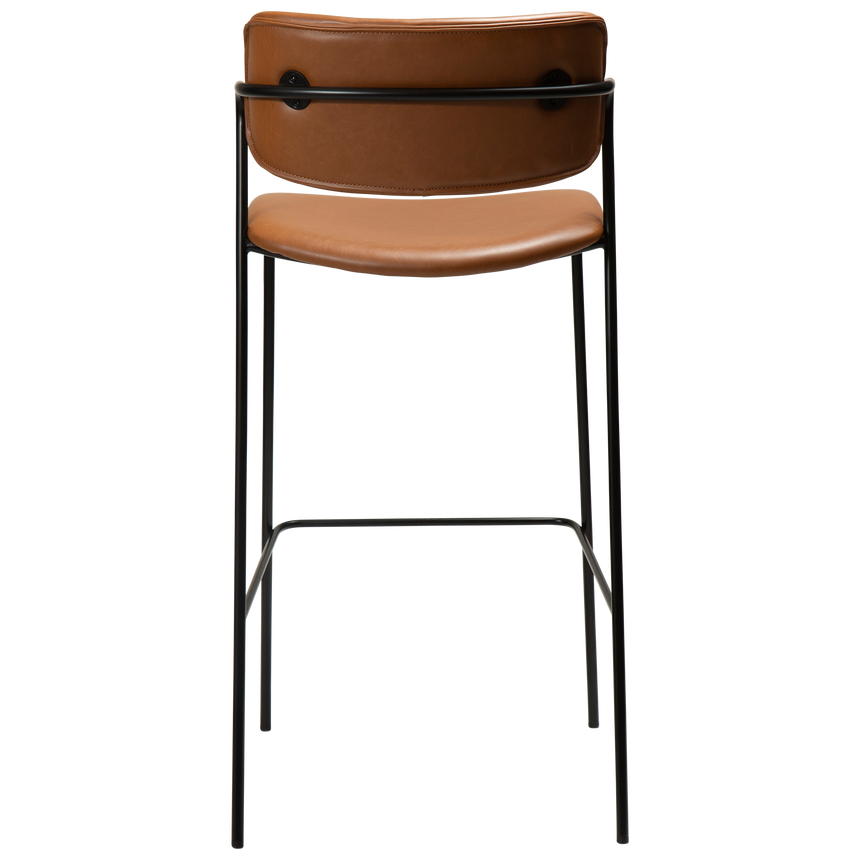 Zed textile leather bar stool