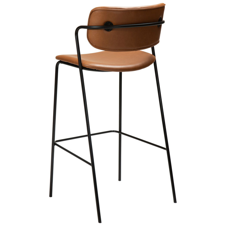 Zed textile leather bar stool