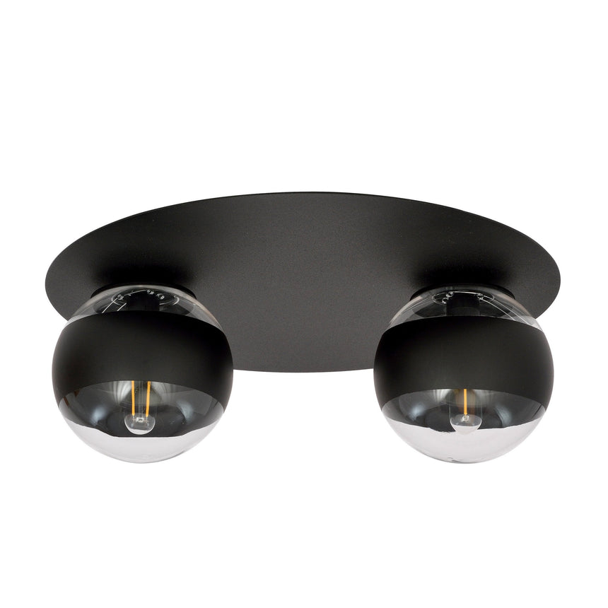 Solar 2 Stripe metal ceiling lamp