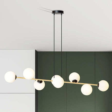 Gravity 8 BL Opal metal pendant lamp